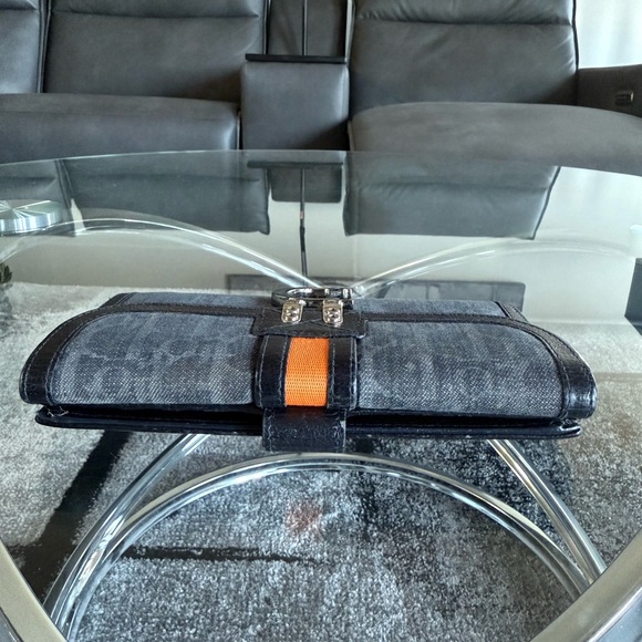 Authentic Christian Dior Folding Wallet Trotter D Mark - Picture 6 of 7